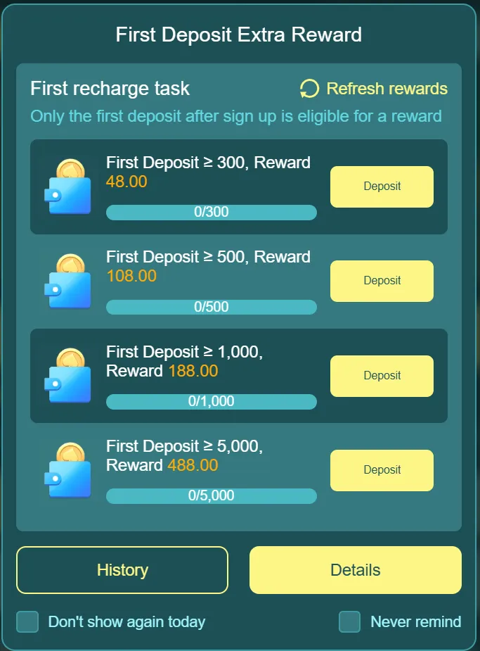 HA777 rewards screenshot