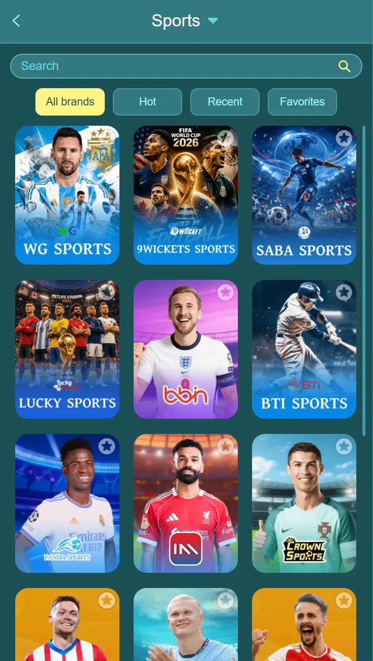 HA777 sports betting screenshot