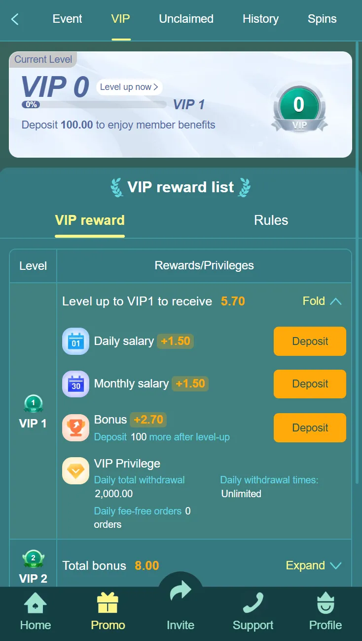 HA777 VIP promotion screenshot